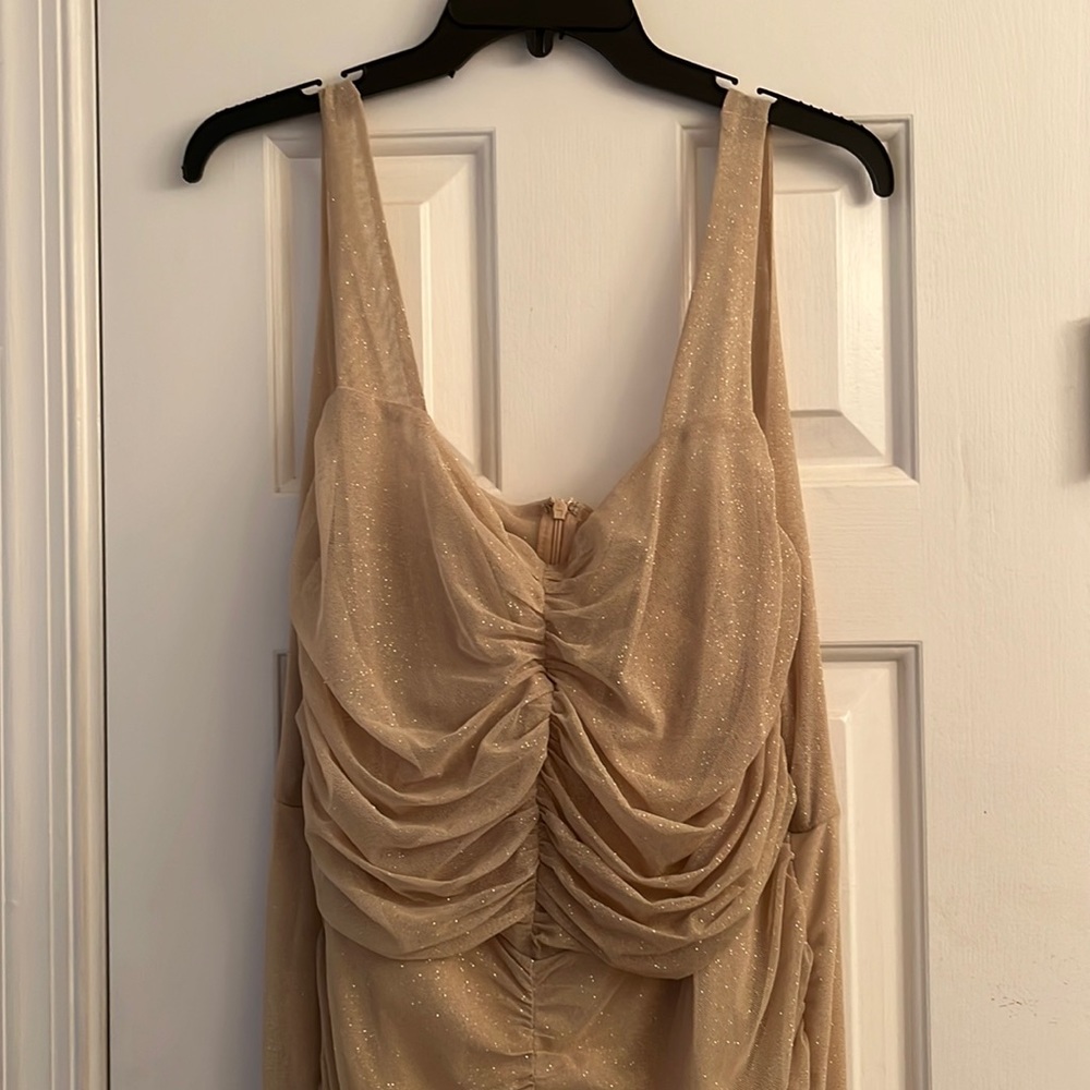 Sparkly Light Gold Dress NWT